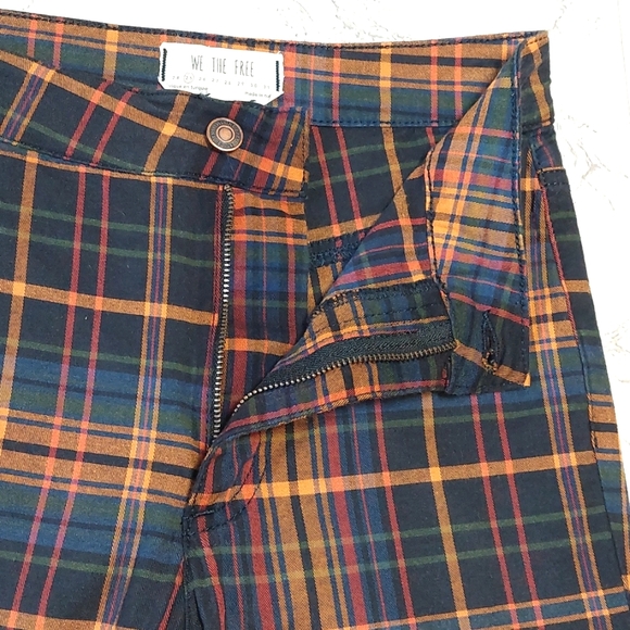 We the Free FP Belle plaid skinny pants, size 25 - Picture 4 of 7